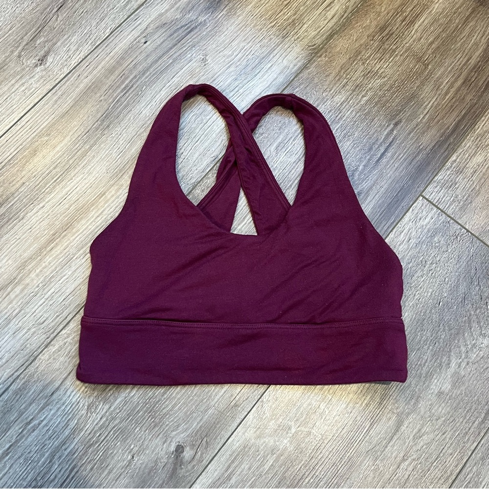 Maroon bralette top